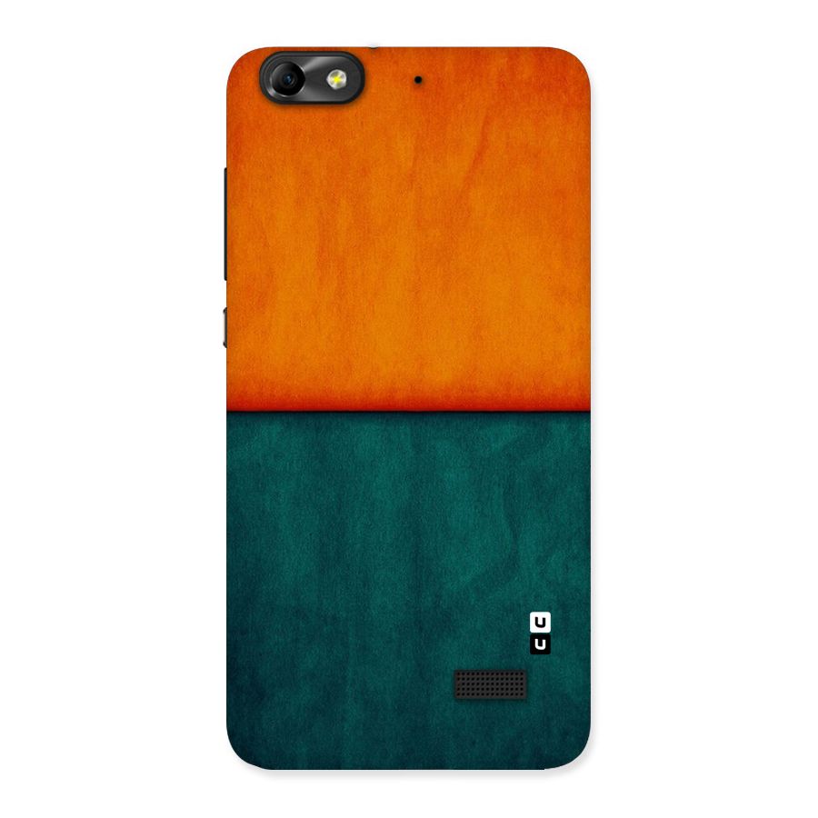 Orange Green Shade Back Case for Honor 4C