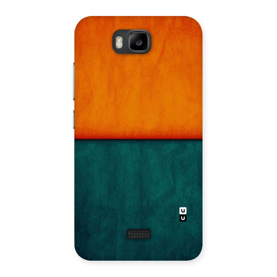 Orange Green Shade Back Case for Honor Bee