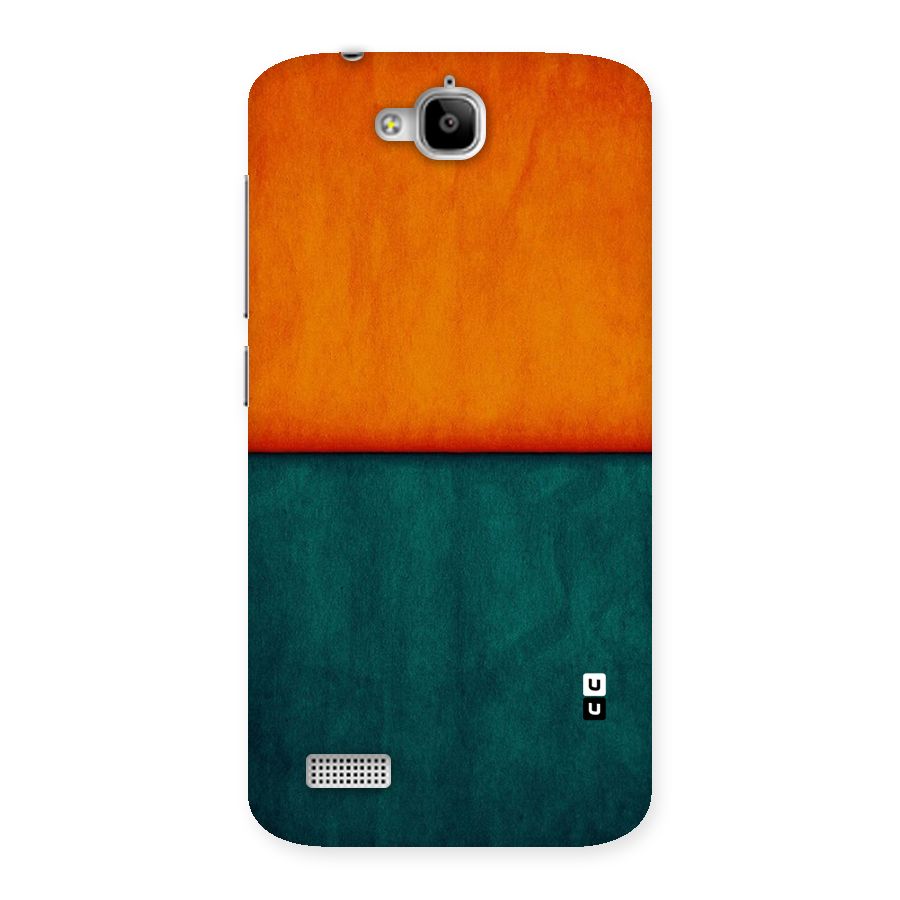 Orange Green Shade Back Case for Honor Holly