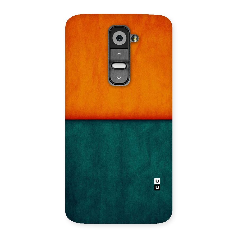 Orange Green Shade Back Case for LG G2