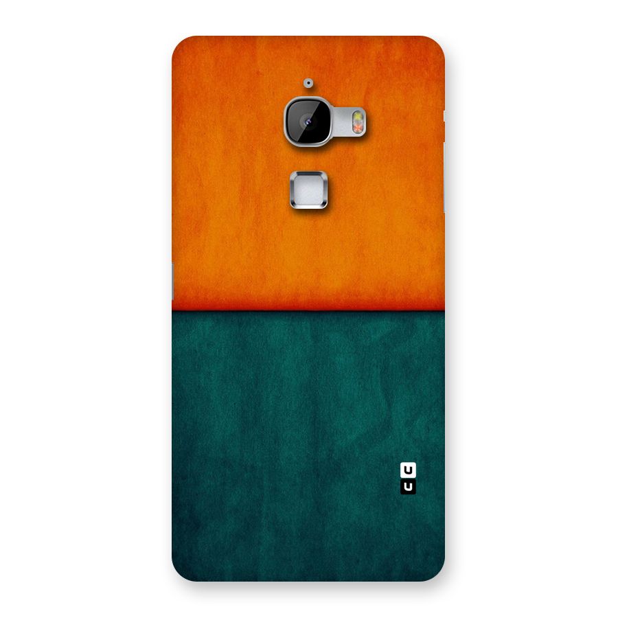Orange Green Shade Back Case for LeTv Le Max