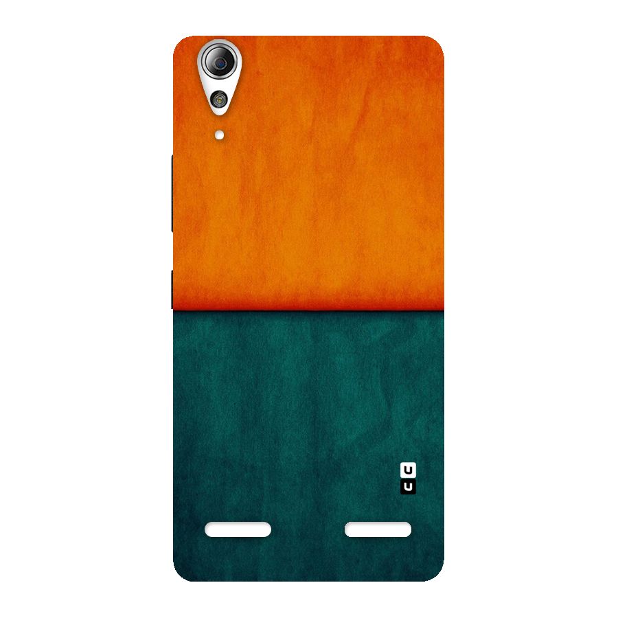 Orange Green Shade Back Case for Lenovo A6000 Plus