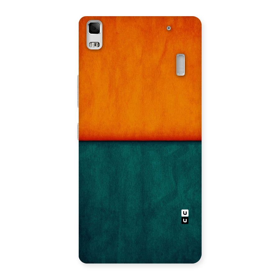 Orange Green Shade Back Case for Lenovo A7000