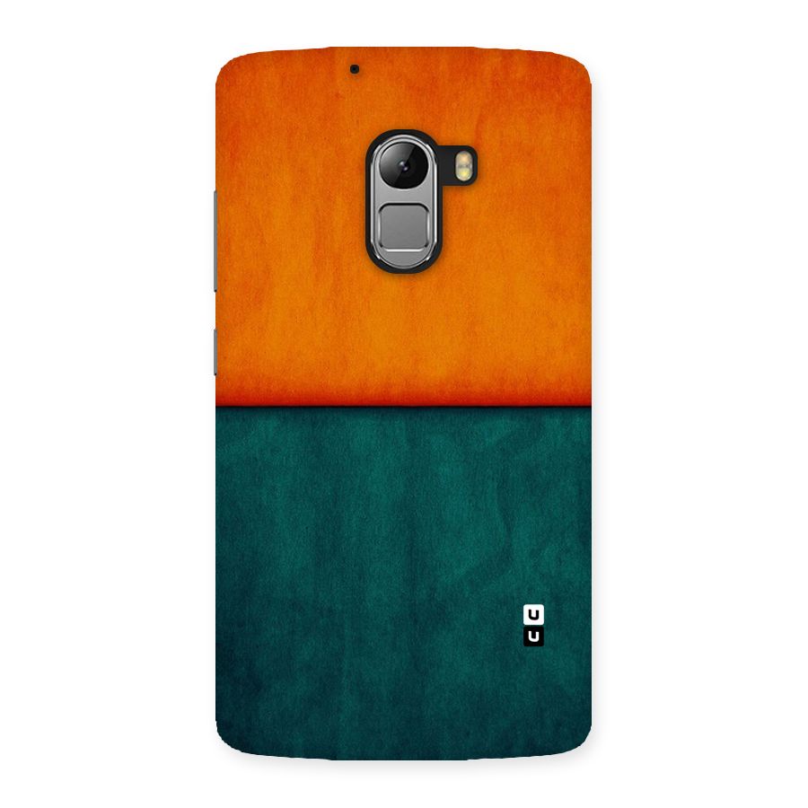 Orange Green Shade Back Case for Lenovo K4 Note