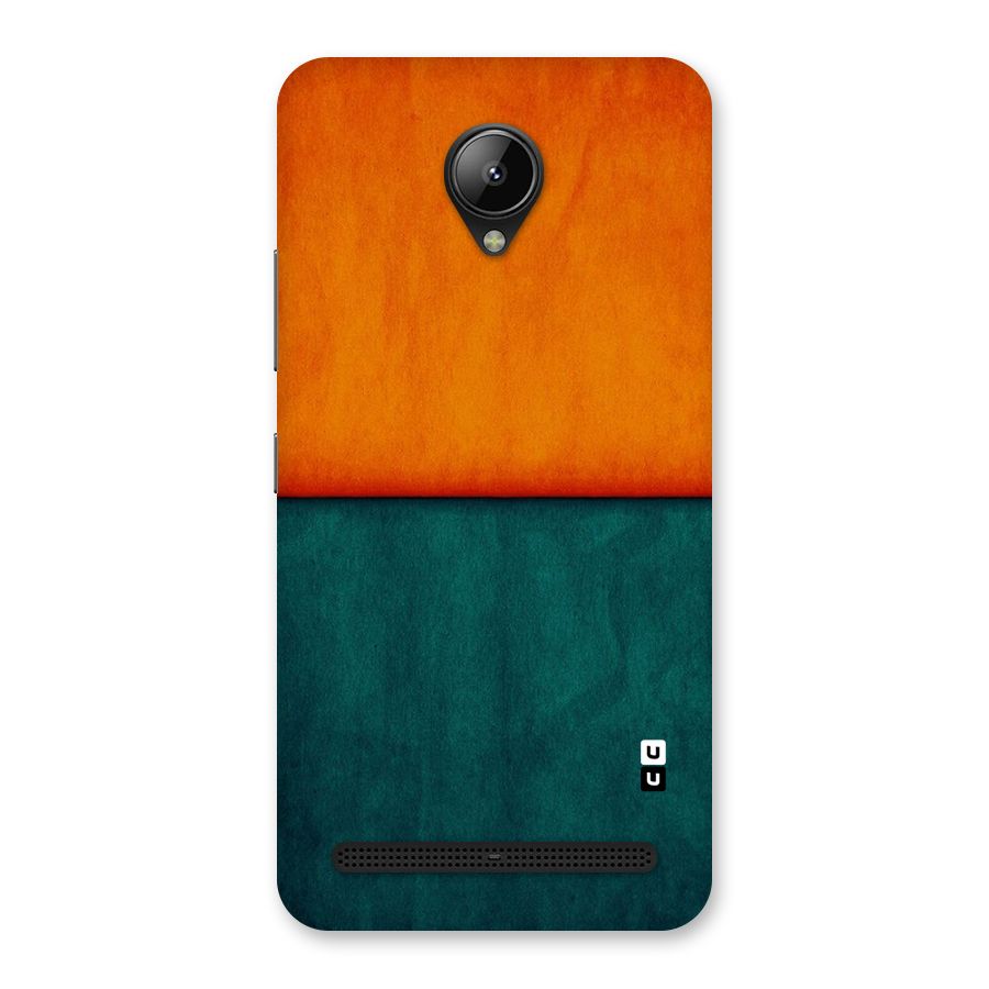 Orange Green Shade Back Case for Lenovo C2
