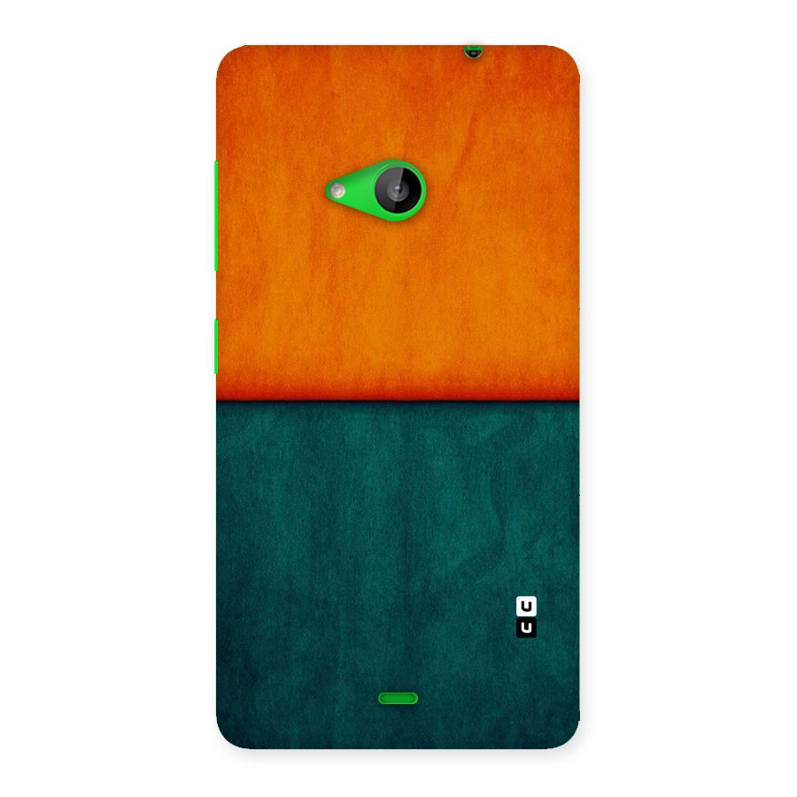 Orange Green Shade Back Case for Lumia 535
