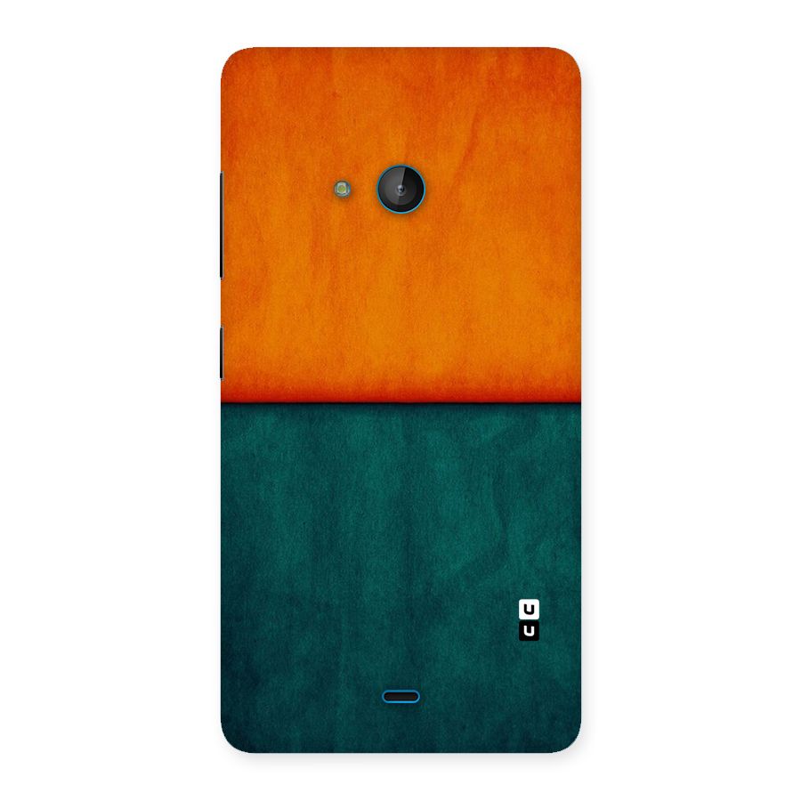 Orange Green Shade Back Case for Lumia 540
