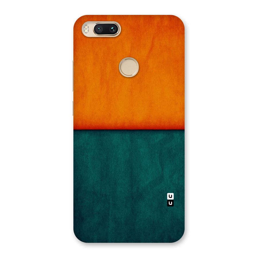 Orange Green Shade Back Case for Mi A1