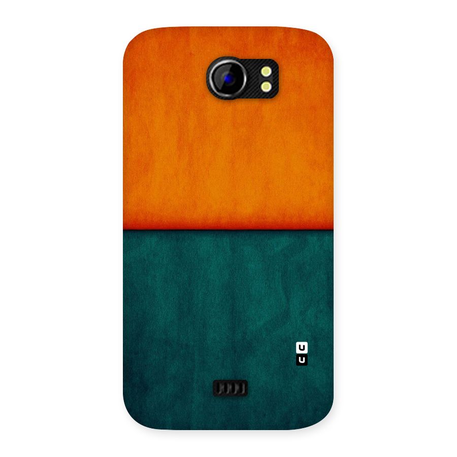 Orange Green Shade Back Case for Micromax Canvas 2 A110