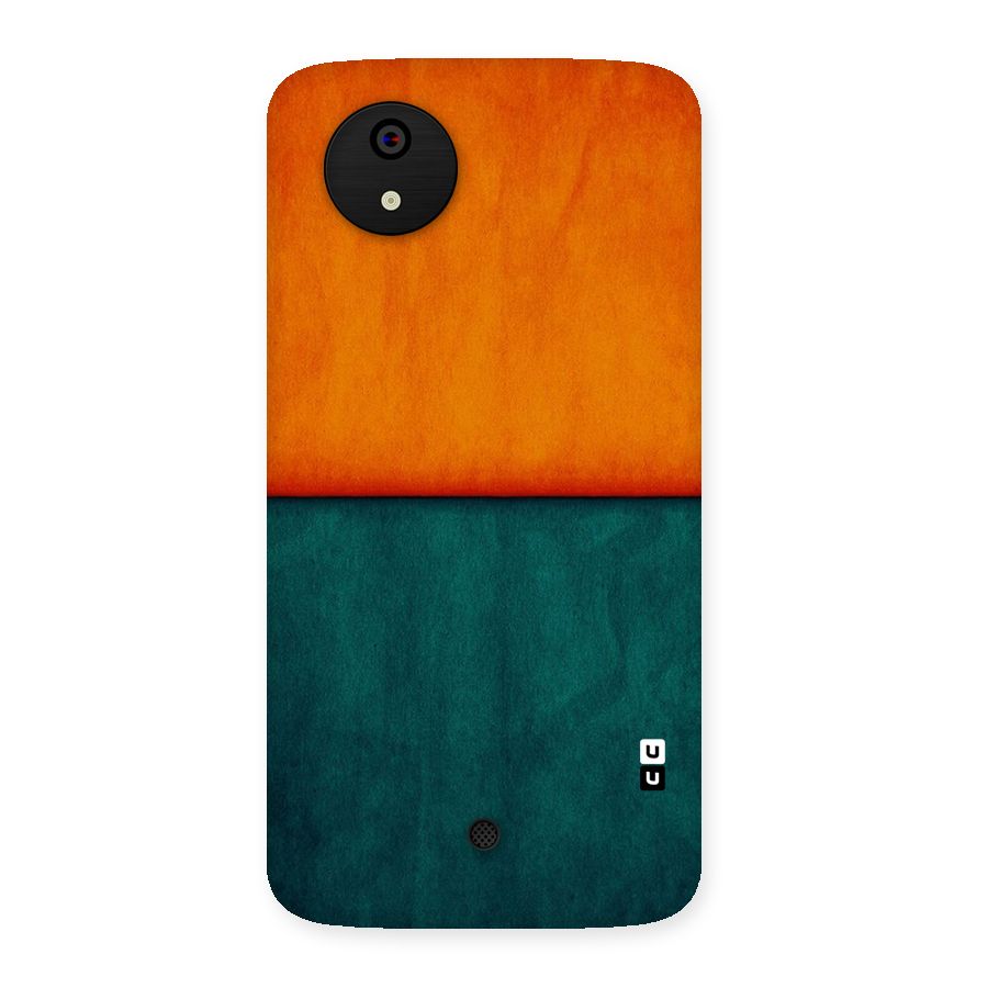 Orange Green Shade Back Case for Micromax Canvas A1
