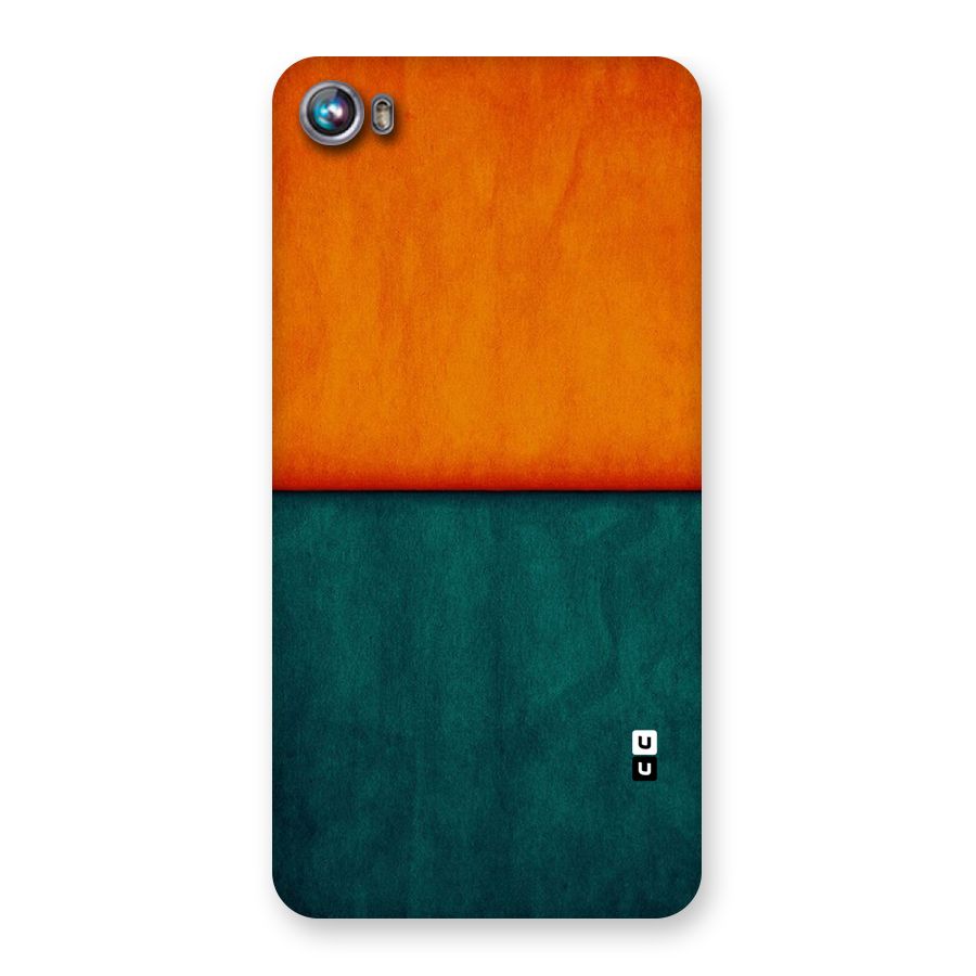 Orange Green Shade Back Case for Micromax Canvas Fire 4 A107