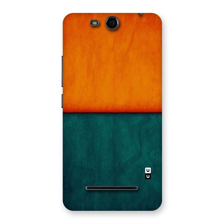 Orange Green Shade Back Case for Micromax Canvas Juice 3 Q392
