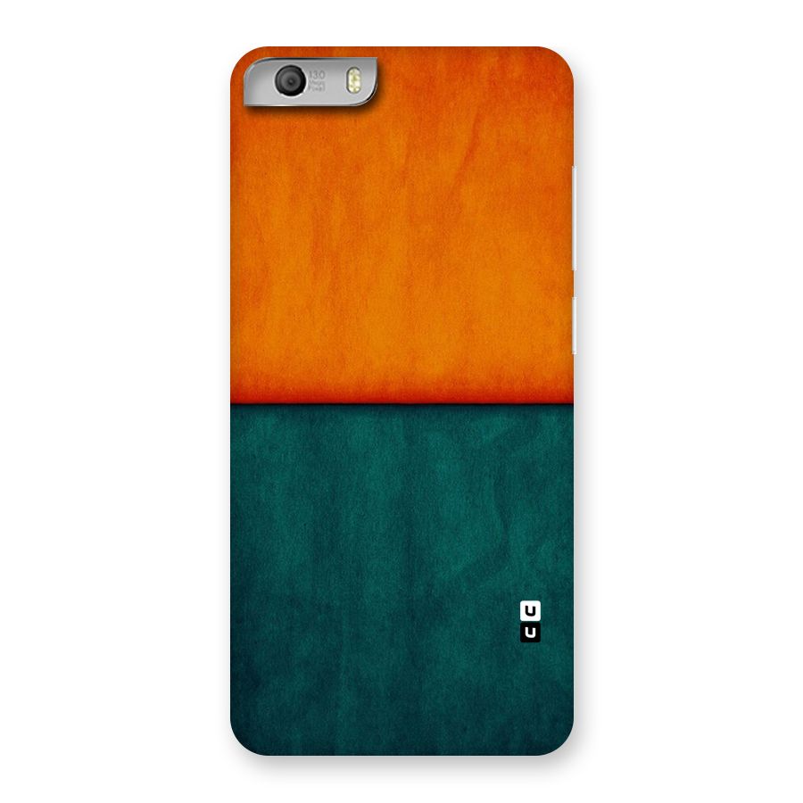Orange Green Shade Back Case for Micromax Canvas Knight 2