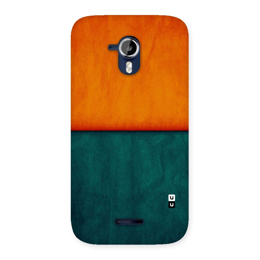 Orange Green Shade Back Case for Micromax Canvas Magnus A117