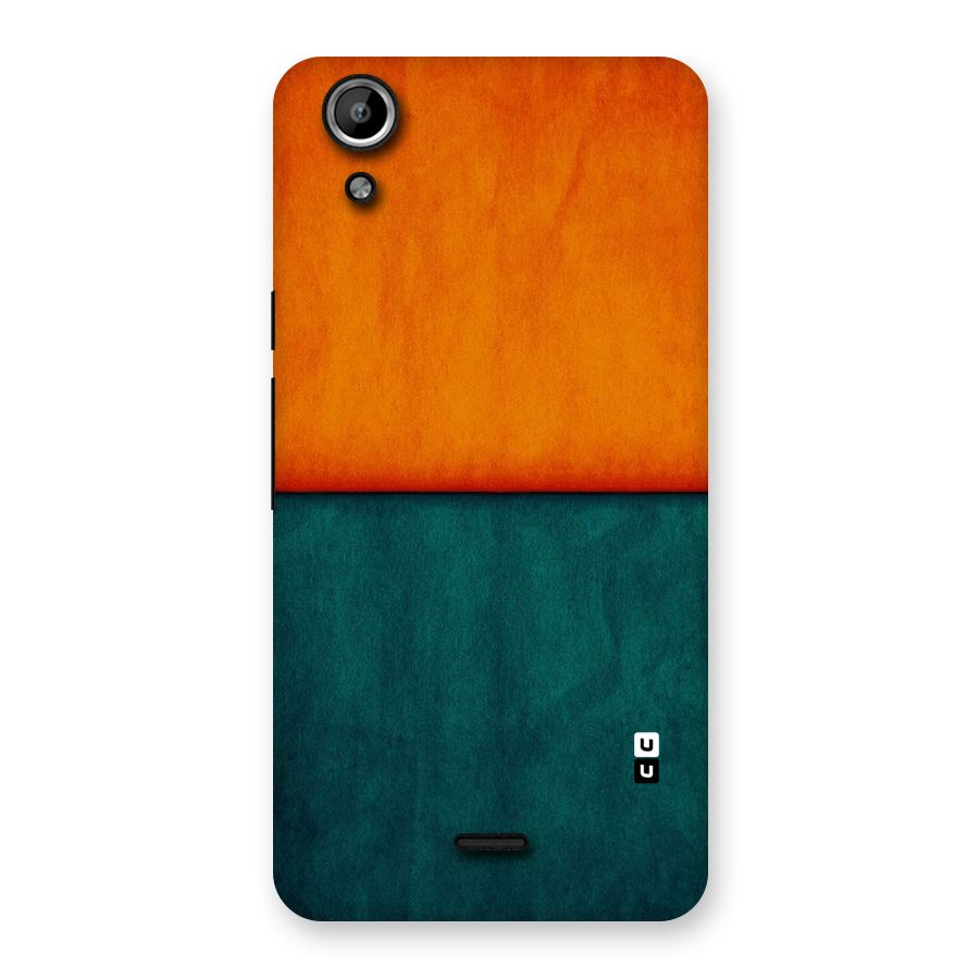 Orange Green Shade Back Case for Micromax Canvas Selfie Lens Q345