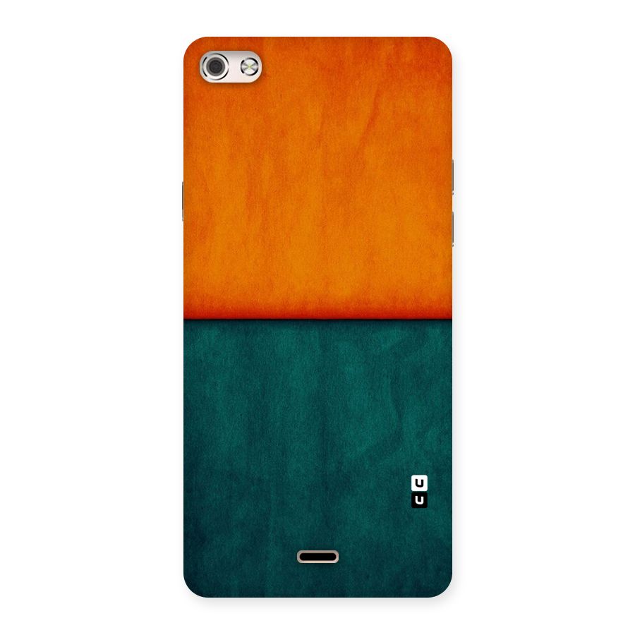 Orange Green Shade Back Case for Micromax Canvas Silver 5