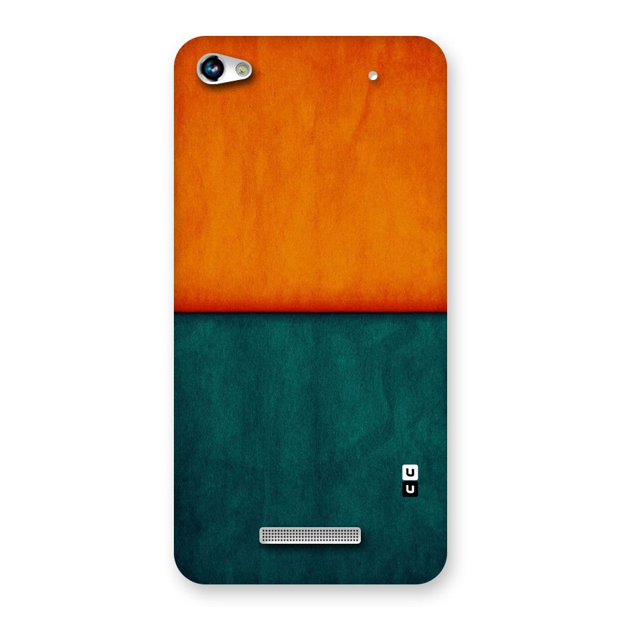 Orange Green Shade Back Case for Micromax Hue 2