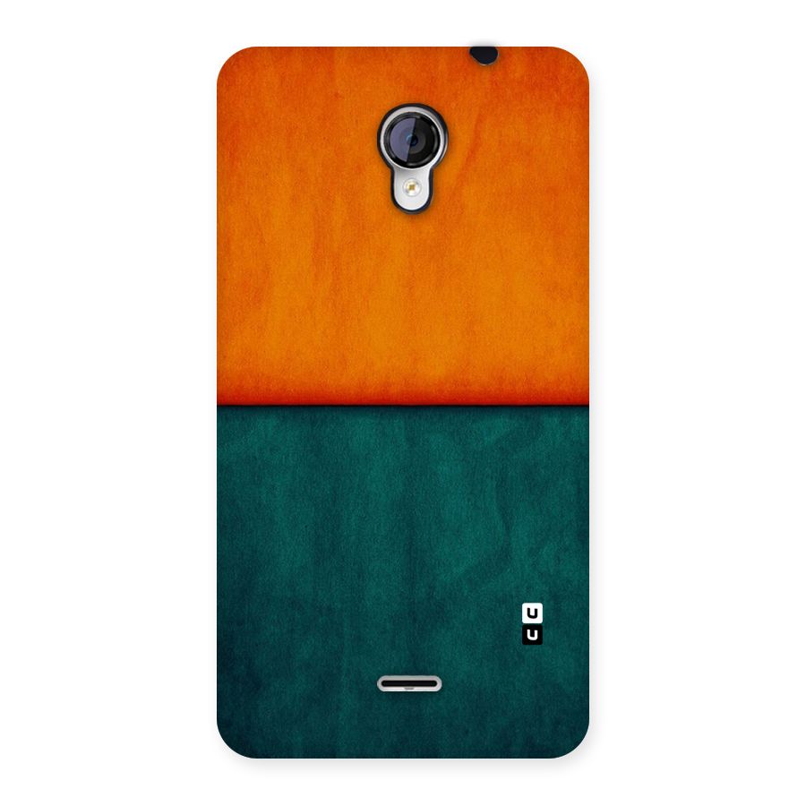 Orange Green Shade Back Case for Micromax Unite 2 A106