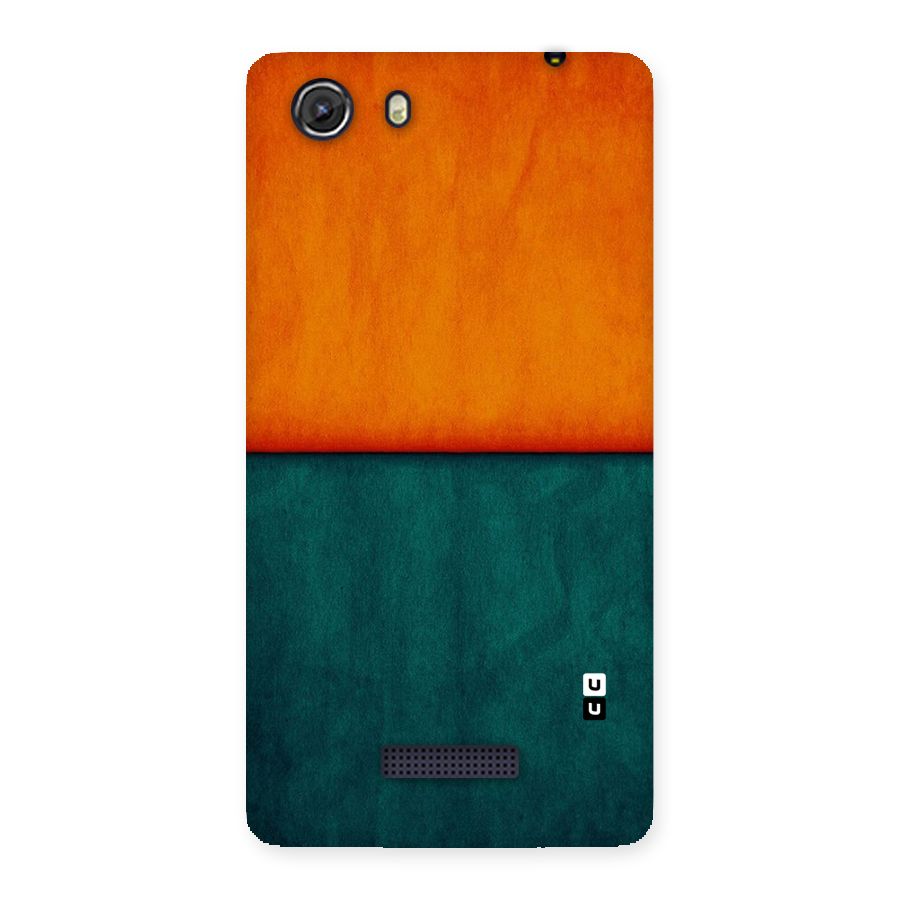 Orange Green Shade Back Case for Micromax Unite 3
