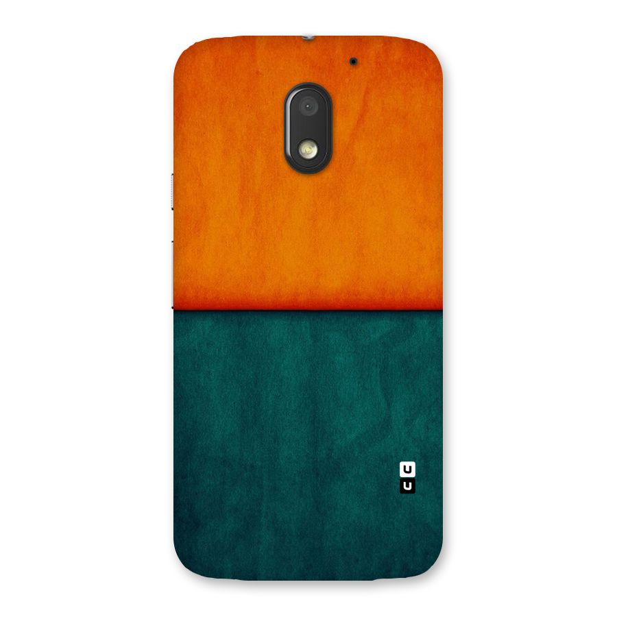 Orange Green Shade Back Case for Moto E3 Power