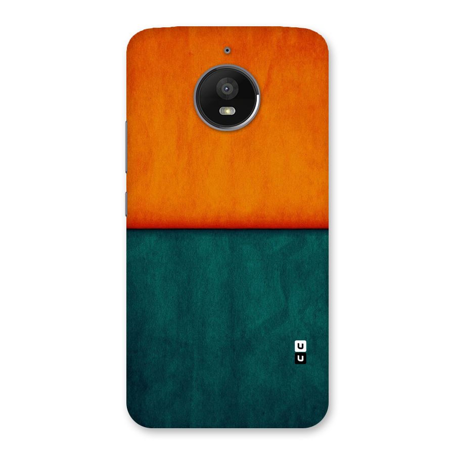 Orange Green Shade Back Case for Moto E4 Plus