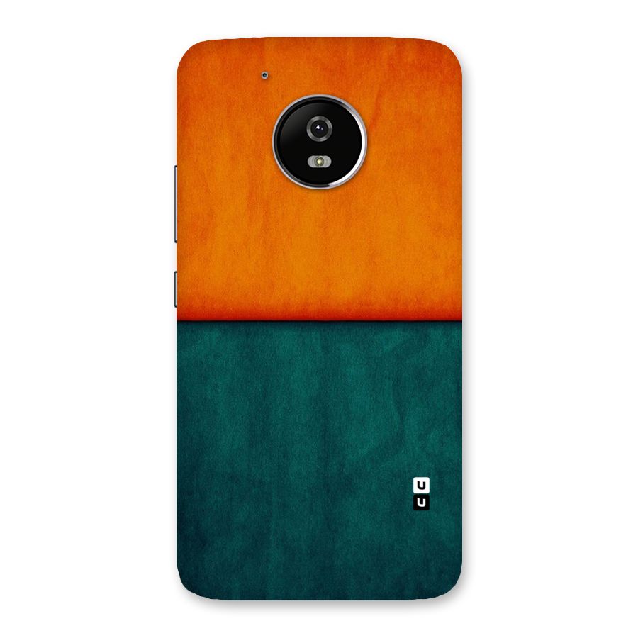 Orange Green Shade Back Case for Moto G5