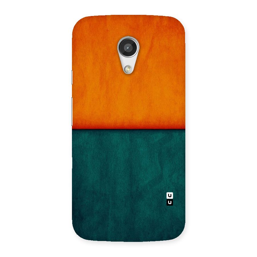 Orange Green Shade Back Case for Moto G 2nd Gen