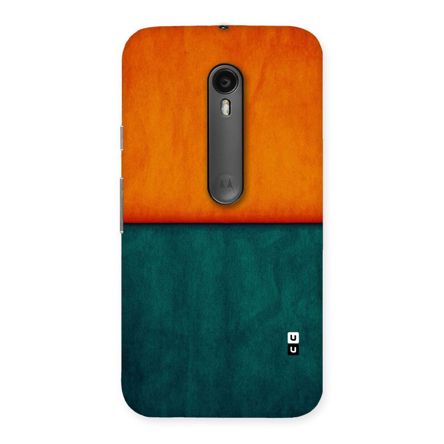Orange Green Shade Back Case for Moto G Turbo