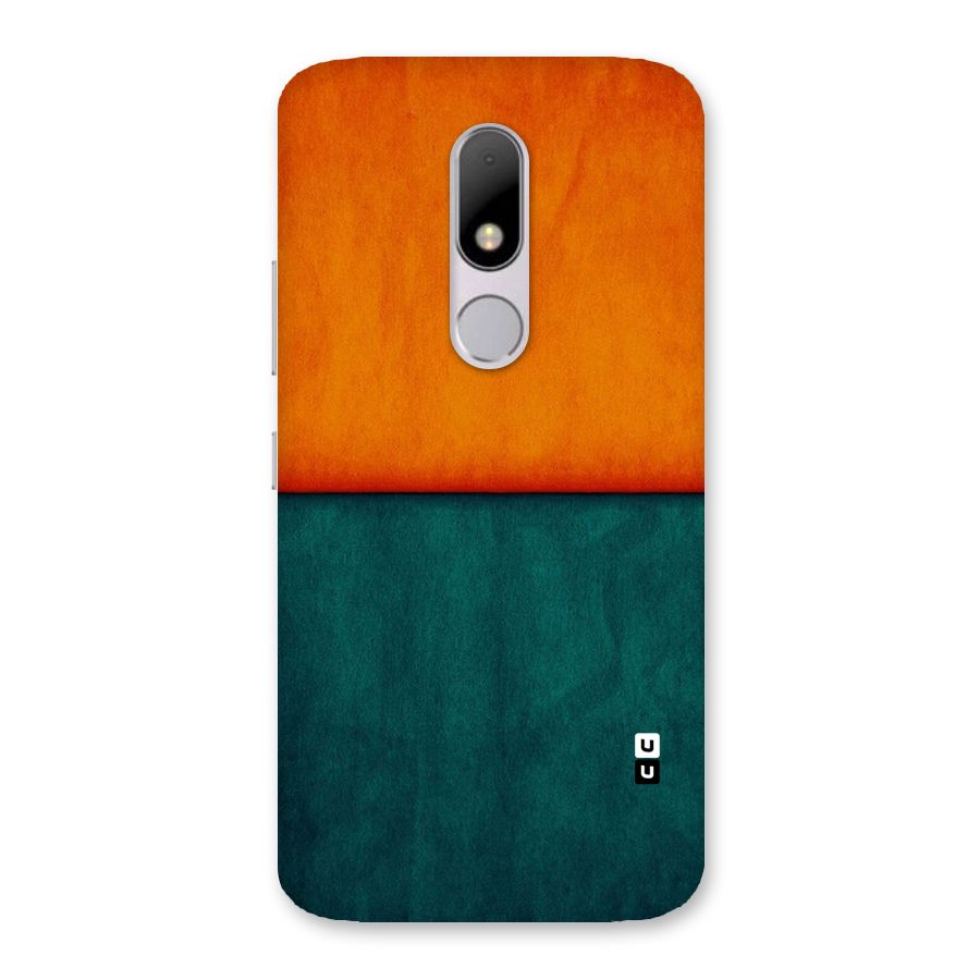 Orange Green Shade Back Case for Moto M