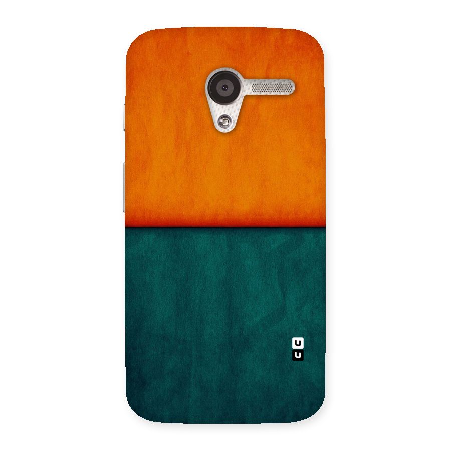 Orange Green Shade Back Case for Moto X