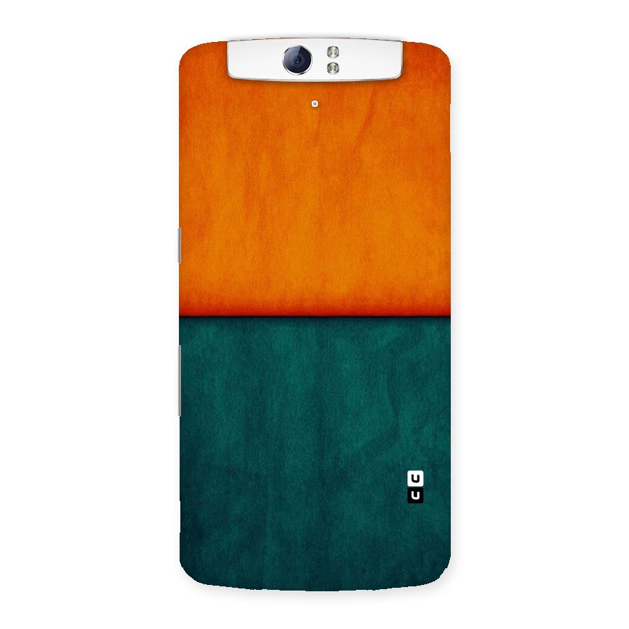 Orange Green Shade Back Case for Oppo N1