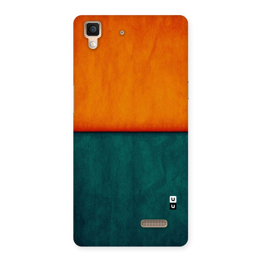 Orange Green Shade Back Case for Oppo R7