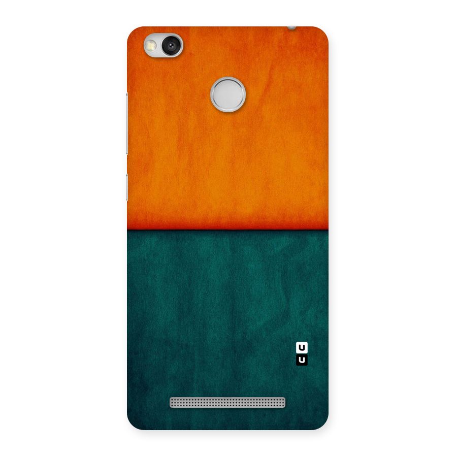 Orange Green Shade Back Case for Redmi 3S Prime