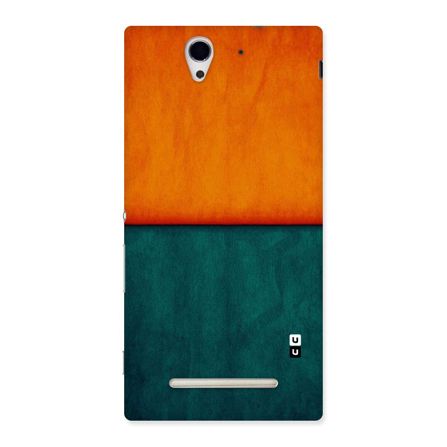Orange Green Shade Back Case for Sony Xperia C3