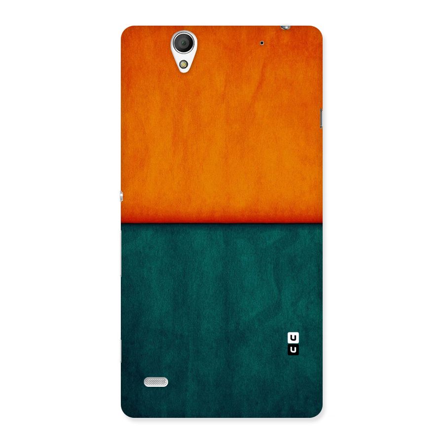 Orange Green Shade Back Case for Sony Xperia C4