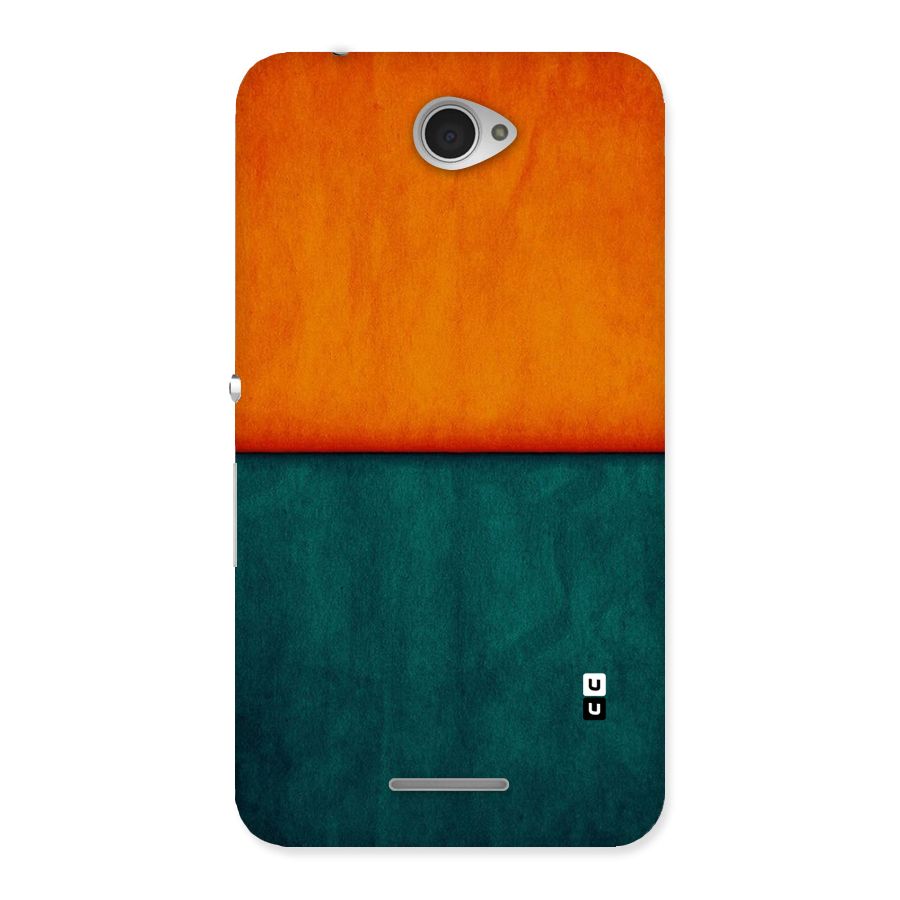 Orange Green Shade Back Case for Sony Xperia E4
