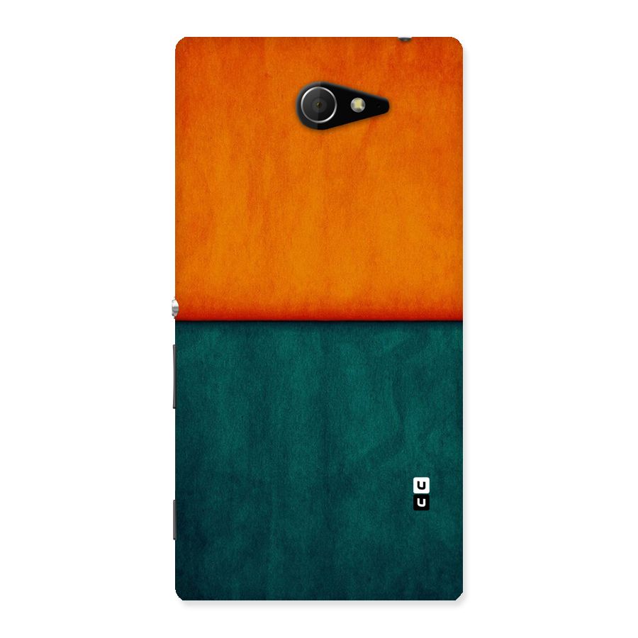 Orange Green Shade Back Case for Sony Xperia M2