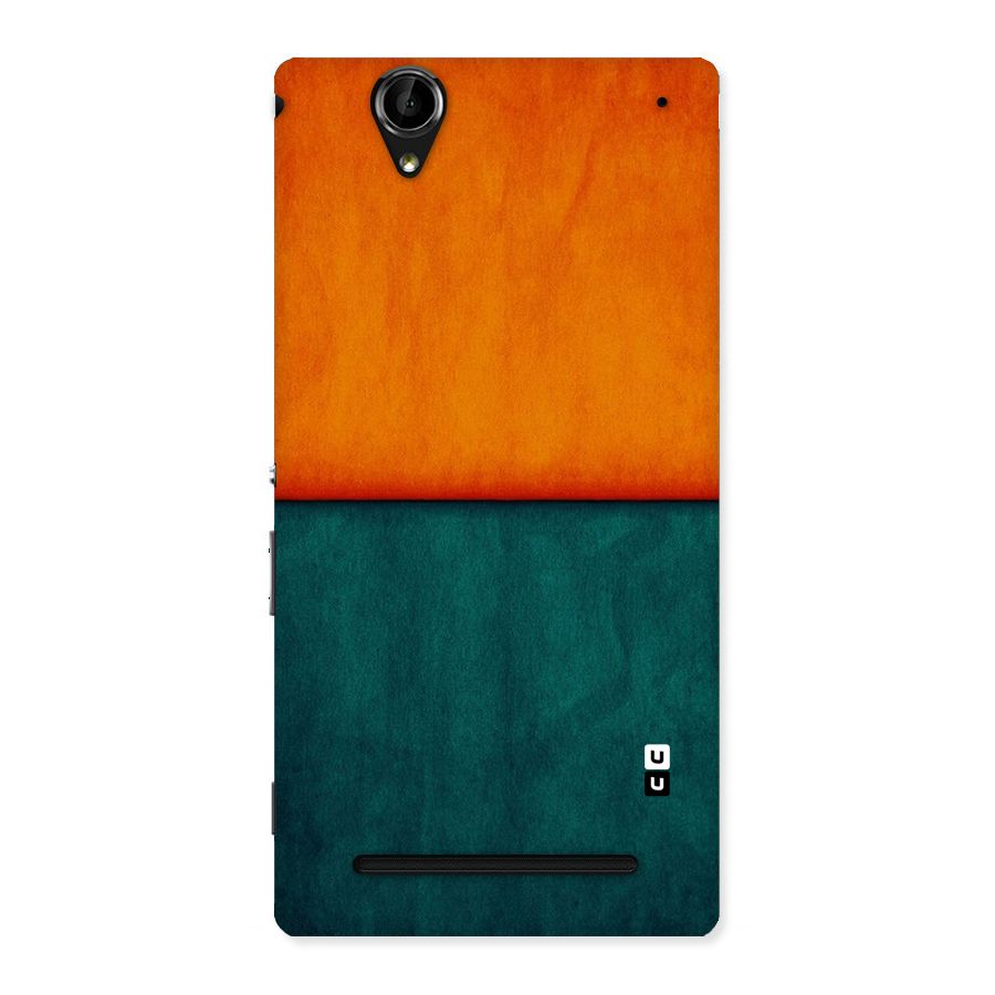 Orange Green Shade Back Case for Sony Xperia T2