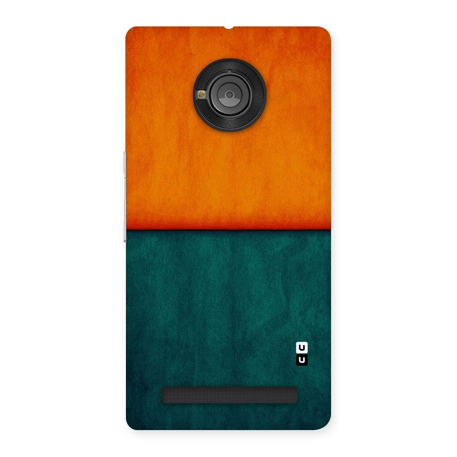 Orange Green Shade Back Case for Yu Yunique