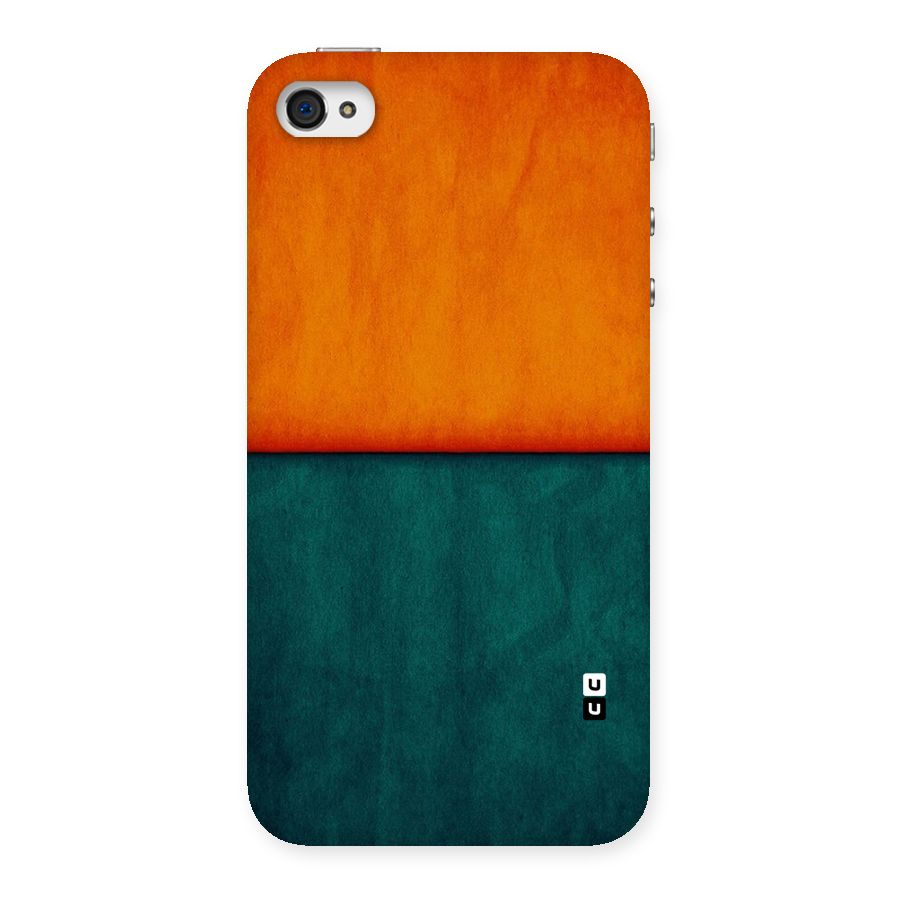 Orange Green Shade Back Case for iPhone 4 4s
