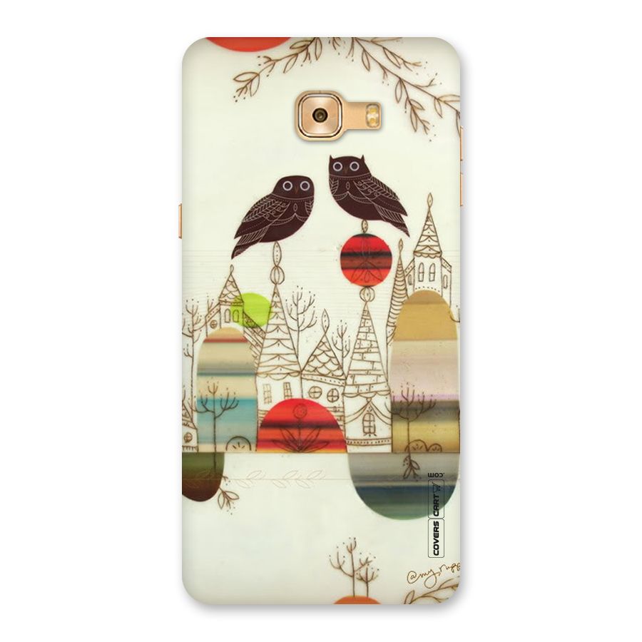 Owl Art Back Case for Galaxy C9 Pro