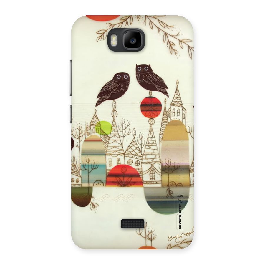 Owl Art Back Case for Honor Bee