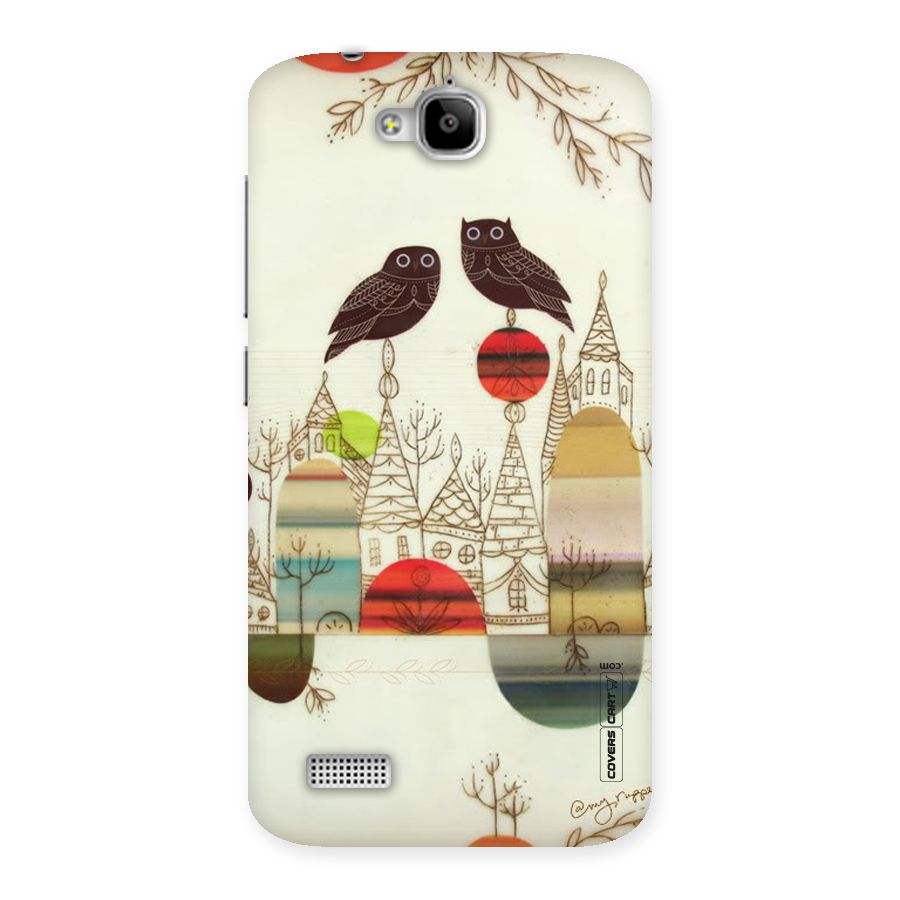 Owl Art Back Case for Honor Holly