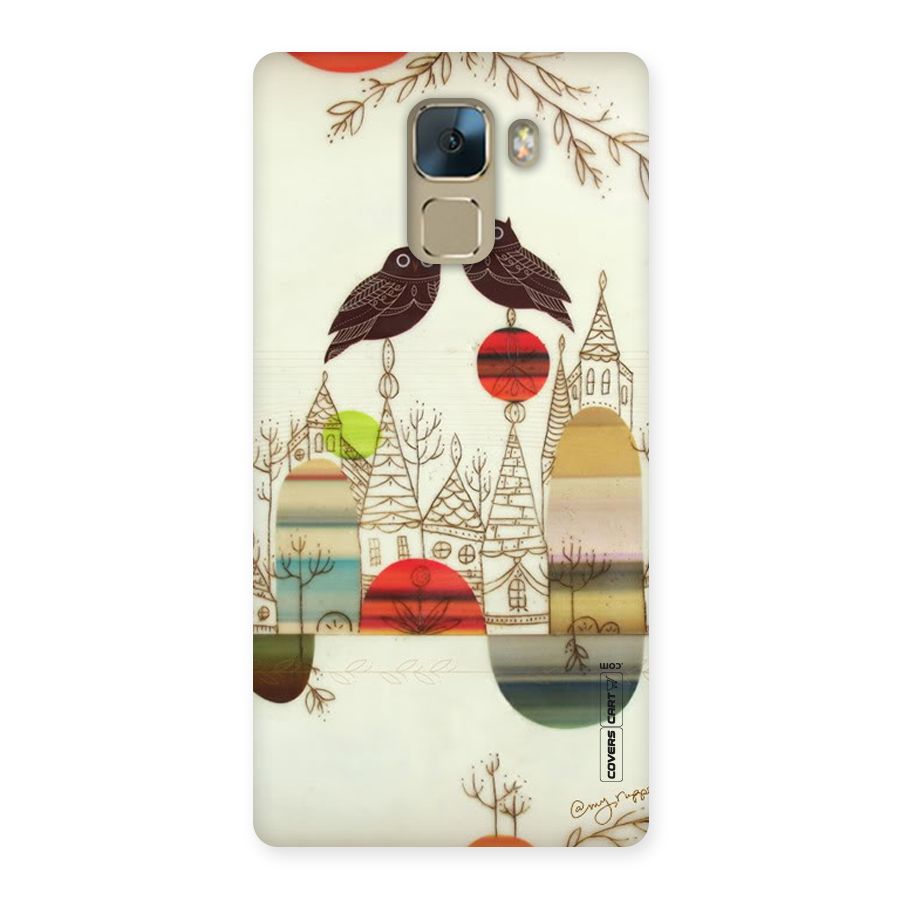 Owl Art Back Case for Huawei Honor 7