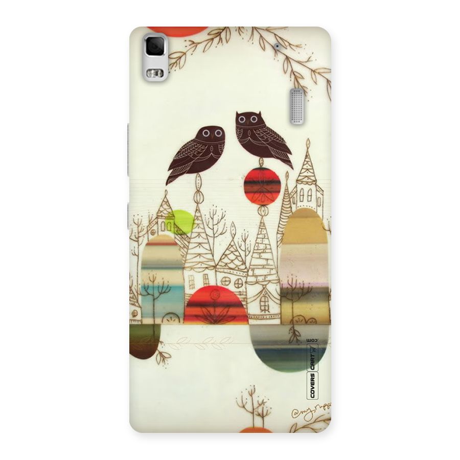 Owl Art Back Case for Lenovo A7000