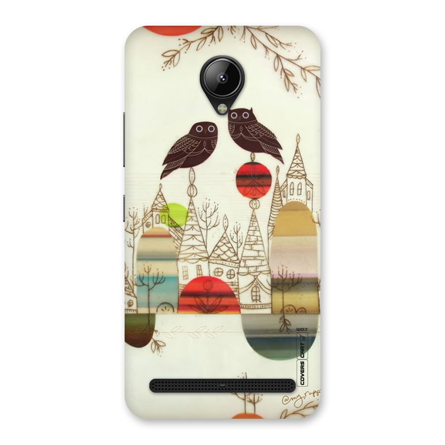 Owl Art Back Case for Lenovo C2