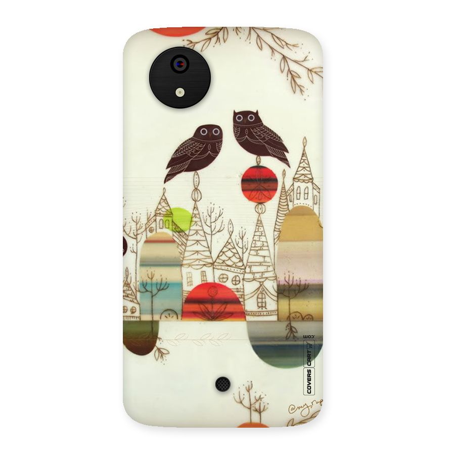 Owl Art Back Case for Micromax Canvas A1
