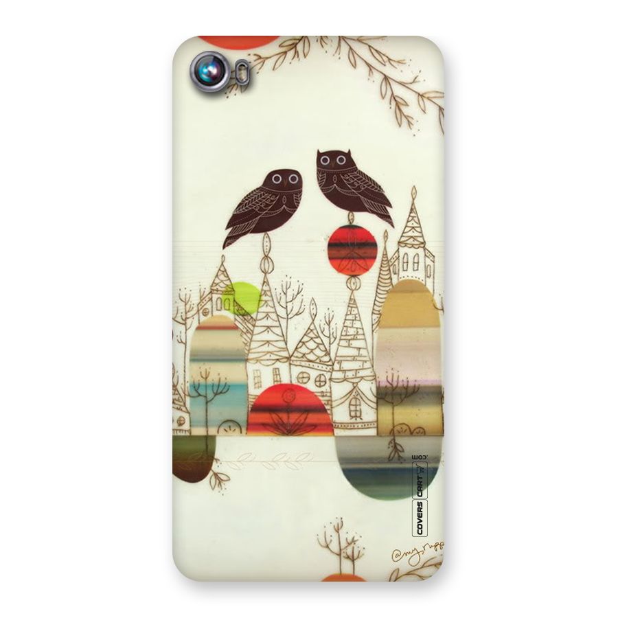 Owl Art Back Case for Micromax Canvas Fire 4 A107
