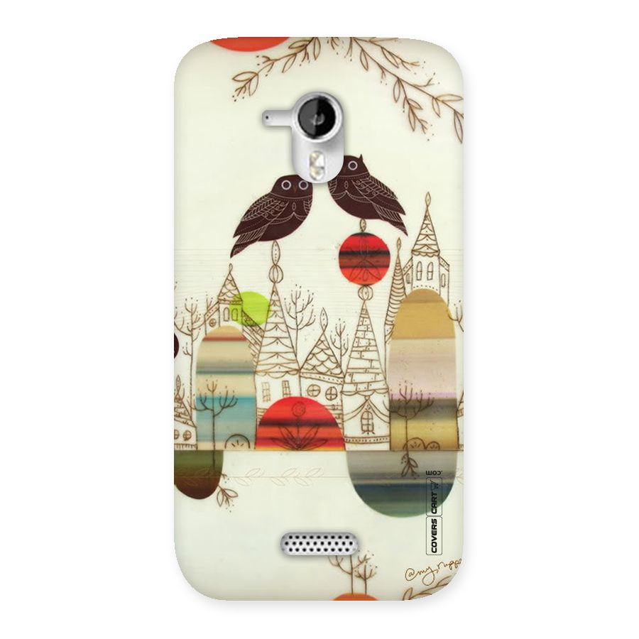 Owl Art Back Case for Micromax Canvas HD A116