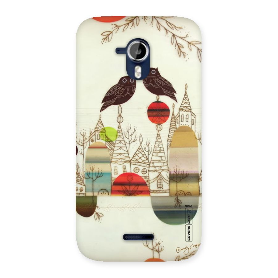 Owl Art Back Case for Micromax Canvas Magnus A117